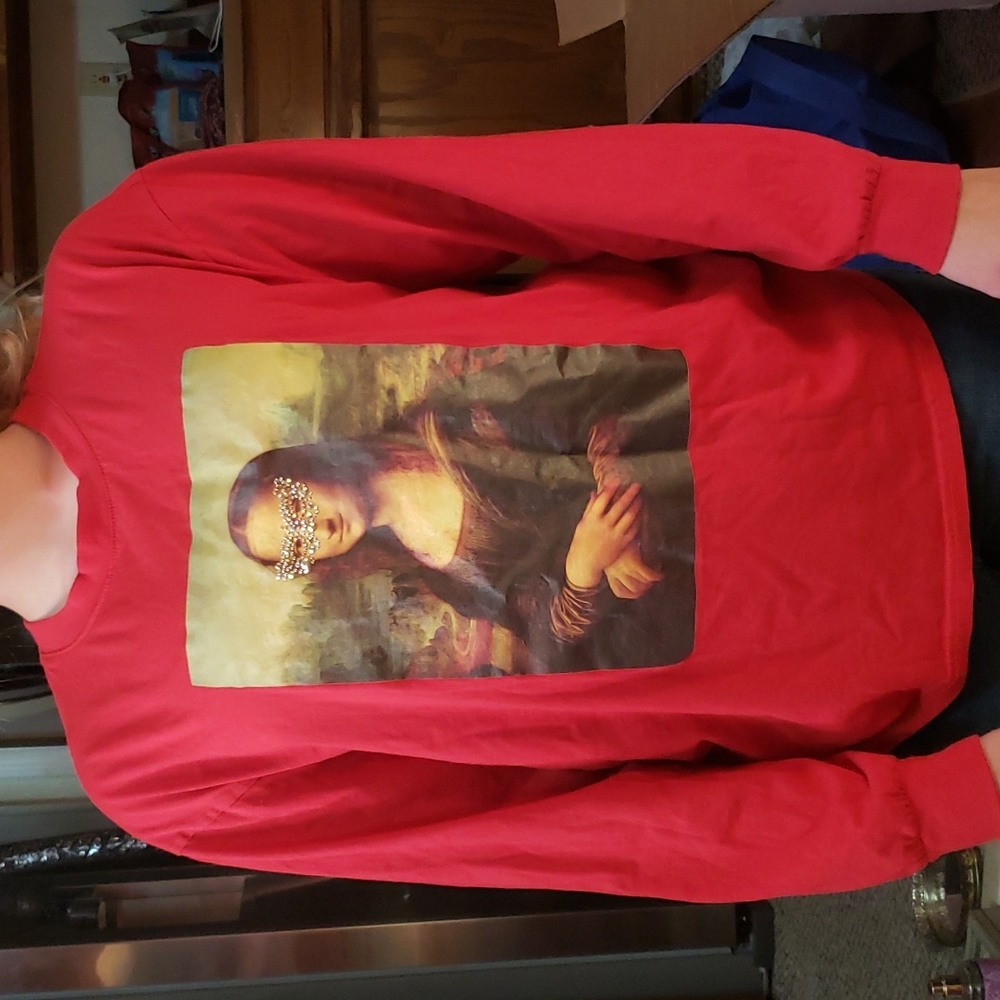Cute Mona Lisa Long sleeve shirt